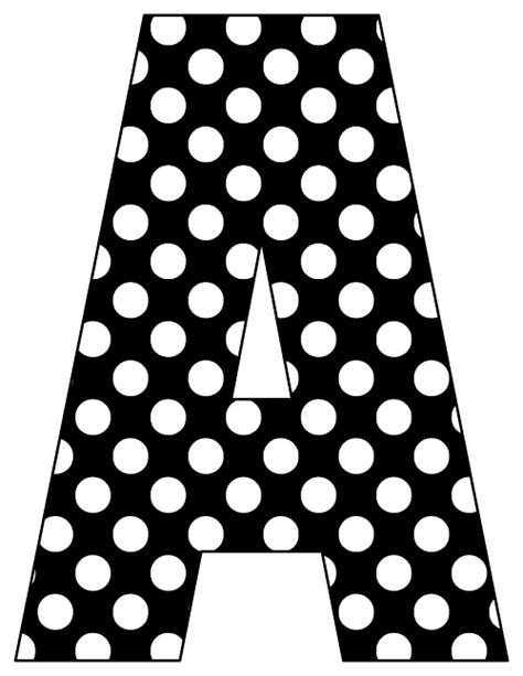 Jorja Luxton Why Have A Printable Polka Dot Alphabet Letters