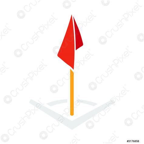 Soccer Corner Flag Icon Stock Vector Crushpixel