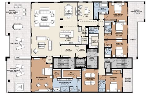 Five Bedroom Penthouse Floor Plan Plans Jhmrad 53184