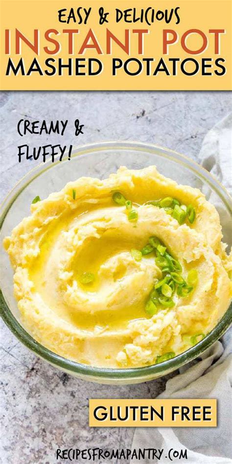 easy instant pot mashed potato recipe {gluten free} recipes from a pantry