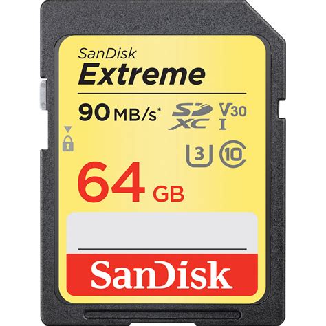 Sandisk 64gb Extreme Uhs I Sdxc Memory Card Sdsdxve 064g Gncin