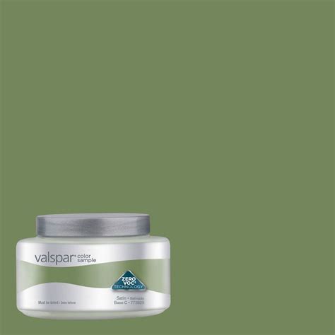 Valspar Graceful Green Interior Satin Paint Sample Actual Net Contents