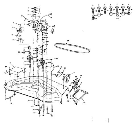 Craftsman 54 Mower Deck Parts Diagram