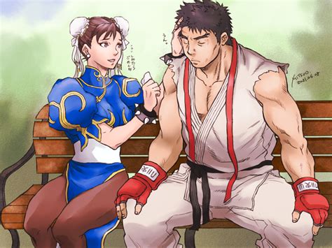 Ryu And Chun Li Art By Mtowakka Rstreetfighter