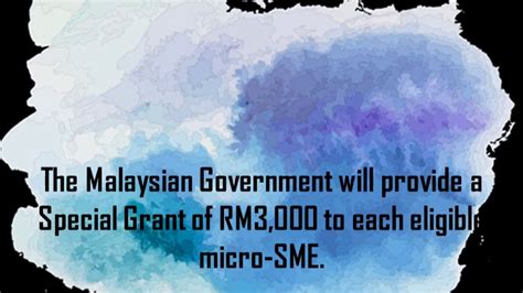 Just 1 week after the announcement of the 2nd economic stimulus package (prihatin package), a 3rd package worth rm10. SPECIAL GRANT RM3000 FOR MICRO SME - YouTube