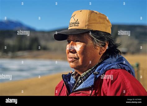 Elder Of The Stoney Tribe Nakoda Indian Reservation Alberta Canada