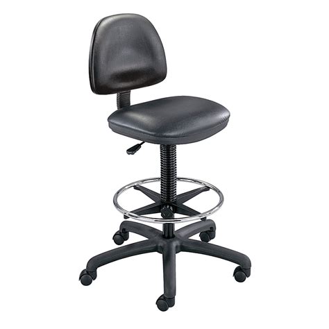 Safco Precision Vinyl Extended Height Drafting Chair With Footring