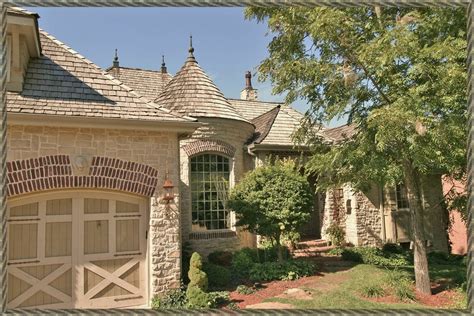 French Country Cottage Wwalkout Basement Traditional Exterior