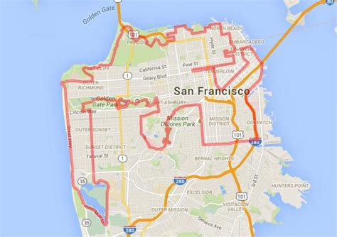 Golden Gate Bridge Bike Map Golden Gate Park Bike Trails Map