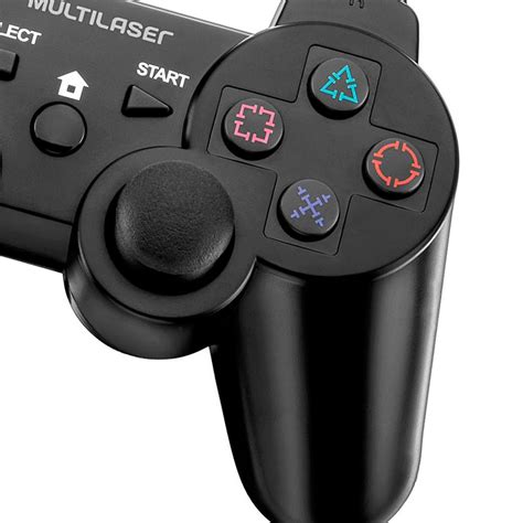 Controle Joystick Para Pc Usb Dual Shock Js030 Multilaser R 3790 Em