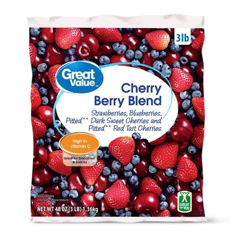 Great Value Frozen Cherry Berry Blend 48 Oz In 2021