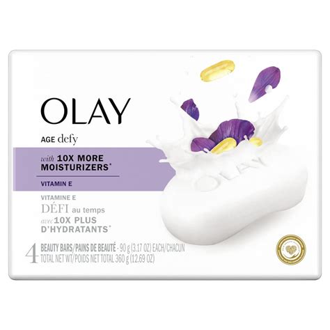 Olay Age Defying Beauty Bar Soap 4 Ct Bath Soaps