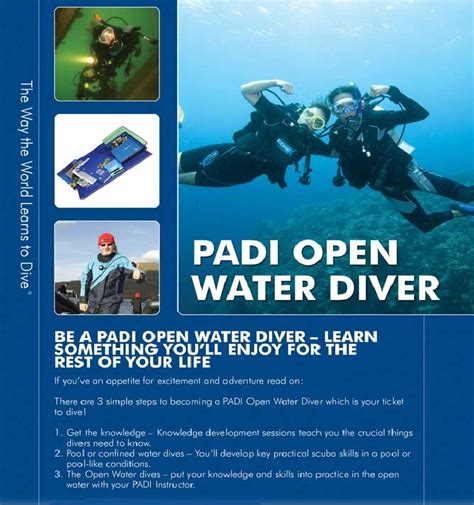 Padi Open Water Course Academics And Pool Non Elearning Sac City Scuba