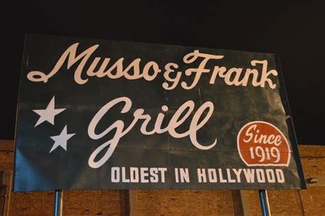 The Vintage Project Iconic Los Angeles Musso And Frank Grill