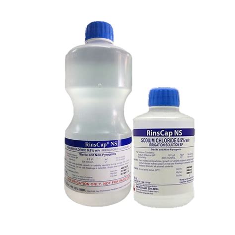 Rinscap Normal Saline Sodium Chloride Irrigation Solution 500ml1000ml