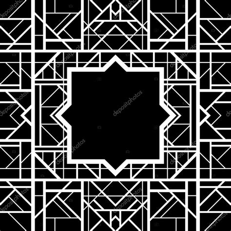 Art Deco Geometric Frame Stock Vector Image By ©smirno 35619485