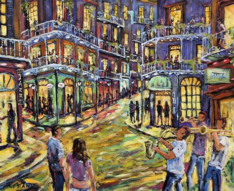 New Orleans Jazz Night By Prankearts Fine Art By Richard T Pranke