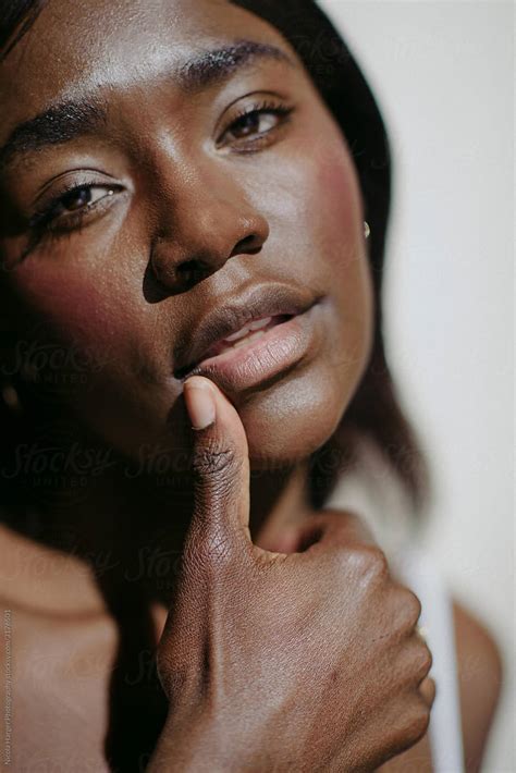Beautiful African American Woman Natural Beauty Portraits By Stocksy