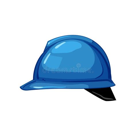 Engineer Helmet Builder Cartoon Vector Illustration Stock Vector