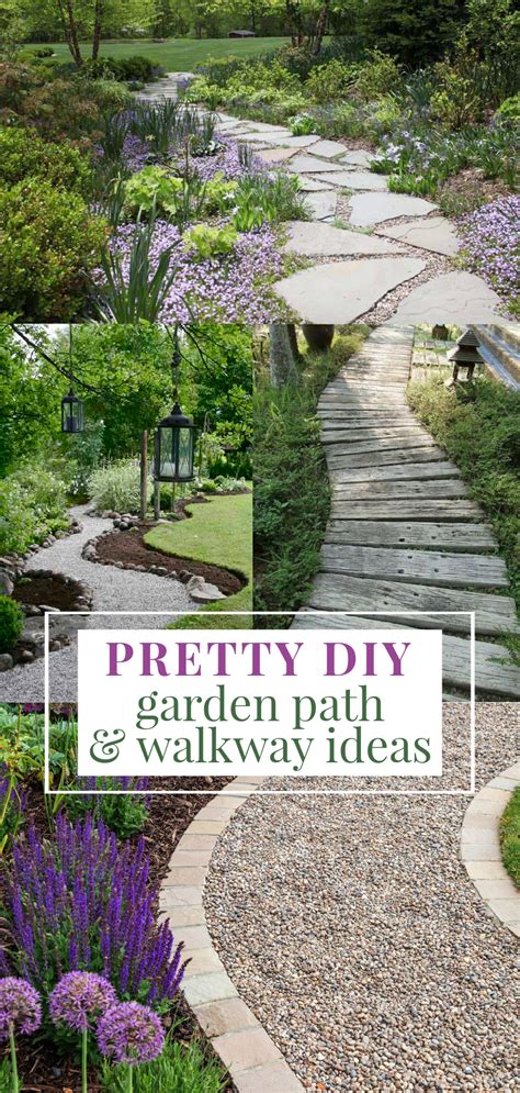 Pretty Diy Garden Path Walkway Ideas Fox Hollow Cottage