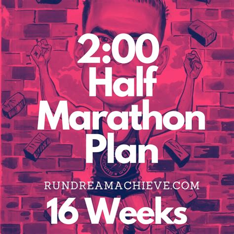 150 Half Marathon Training Plan Run Dream Achieve