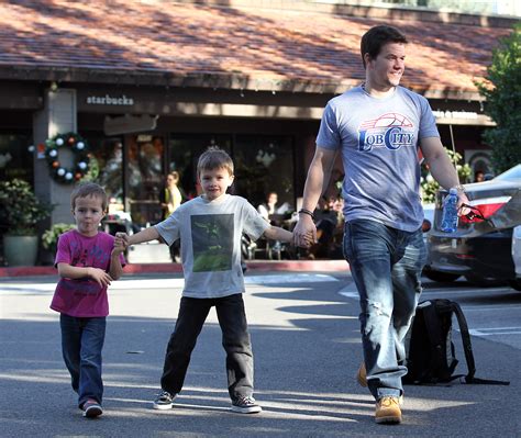 Mark wahlberg (smile) celebrity mask, card face and fancy dress mask. Mark Wahlberg out with the kids...smiling - Today's Parent