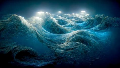 Premium Photo Spectacular Abstract Silk Like Underwater Wave Digital