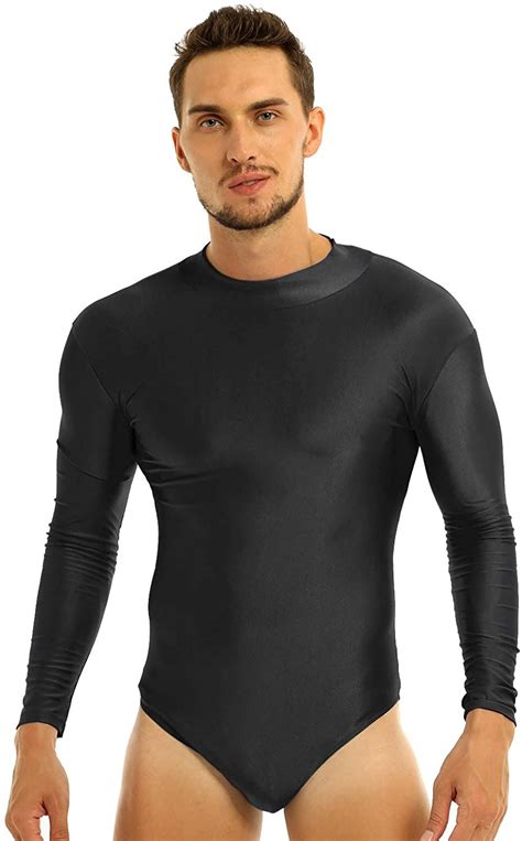 Feeshow Mens Long Sleeve Zipper Modern Dance Shirt