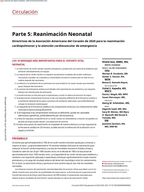 2020 Aha Neonatal Resuscitation Guidelines Enes Pdf