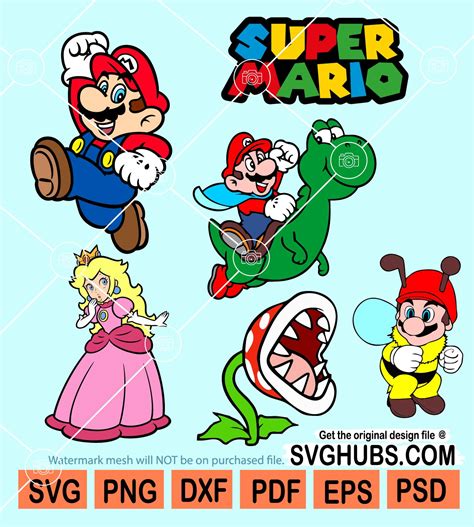 Super Mario Svg Bundle Super Mario Svg Mario Svg Files For Cricut