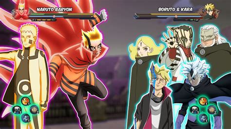 Naruto Baryon Full Power Vs Boruto And Kara Naruto Storm 4 Mod Youtube