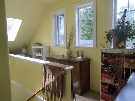 A farmhouse stair railing might not be at the top of your list when refreshing your home, but we think it should be given a higher priority. Top of stairs. | House, Entryway tables, Home decor