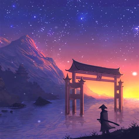 Japanese Landscape Anime Wallpapers Wallpaper Cave
