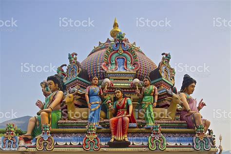 Hindu Gods On A Temple Roof Stock Photo Download Image Now Asia