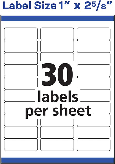 Get the quality you expect from avery, the world's largest supplier of labels. Avery 5160 Easy Peel Address Labels , White, 1 x 2-5/8 ...