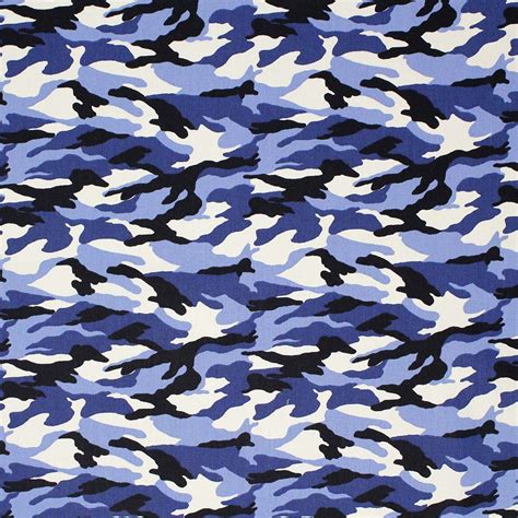 Camouflage Blue Overdale Fabrics