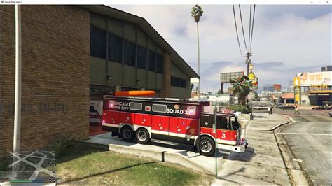 Gta5 Lspdfr New And Improved Chicago Fire Dept Squad 3 Youtube