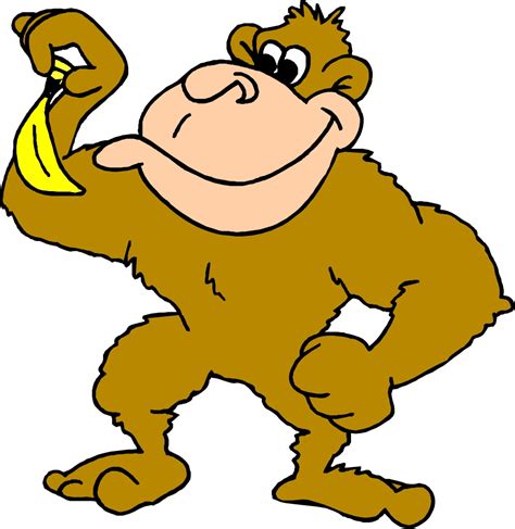 Banana Monkey Cartoon Clipart Best