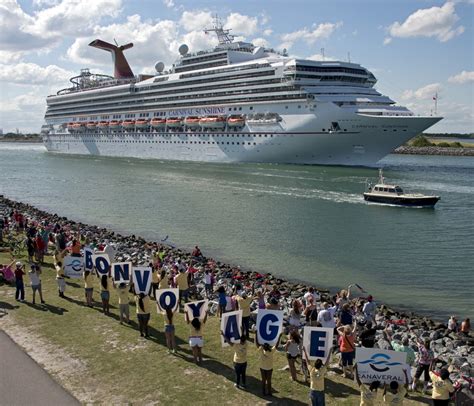 Carnival Sunshine Sails With Fanfare From New Canaveral Home Seatrade