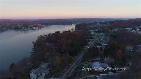 Early Morning Flight Over The Apple Valley Lake During Sunrise Youtube