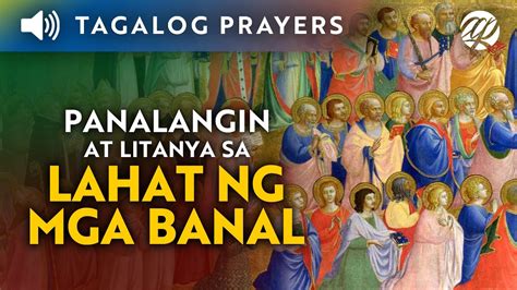 Panalangin At Litanya Sa Lahat Ng Mga Banal Tagalog All Saints Day