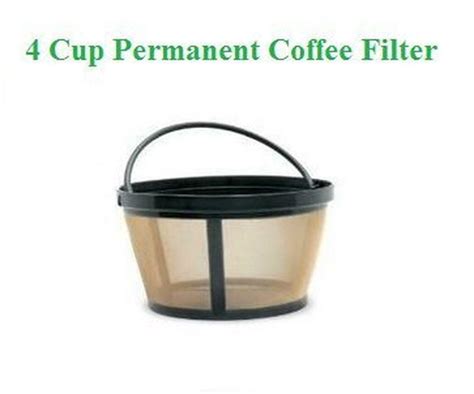 Goldtone Reusable 4 Cup Basket Coffee Filter