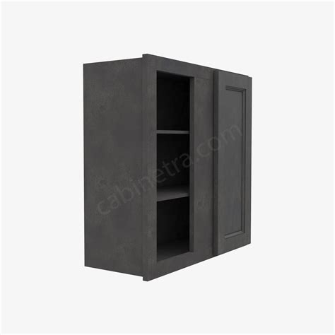 Wall & base recessed square. TS-WBLC30/33-3042 Wall Blind Corner Cabinet | Forevermark Townsquare Grey | Cabinetra.com