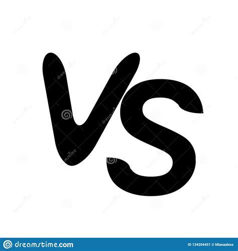 VS Versus Letters Vector Logo Icon Isolated On White Background. VS ...