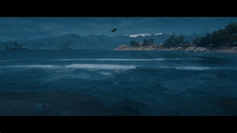 Assassins Creed Odyssey Kephallonia Night Coastline Nature