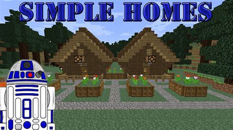 Simple Homes In Minecraft Ep1 Roofed Forest Youtube