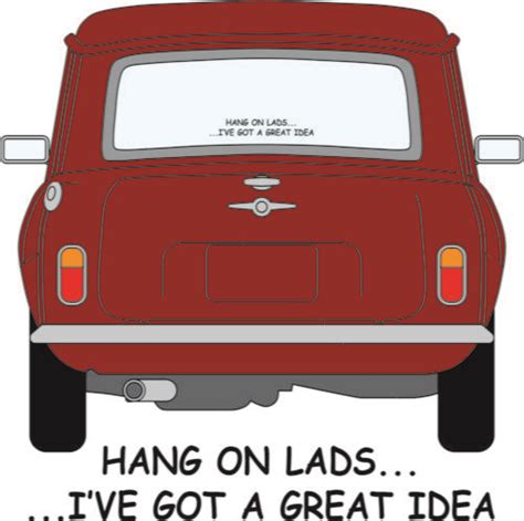 Italian Job Mini Car Decal Bumper Sticker Funny Ebay Funny Bumper