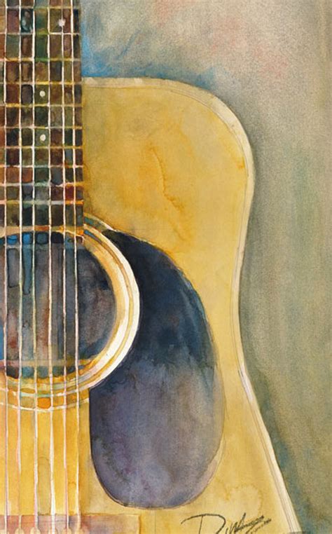Original Watercolor Painting Of Your Favorite Guitar Etsy