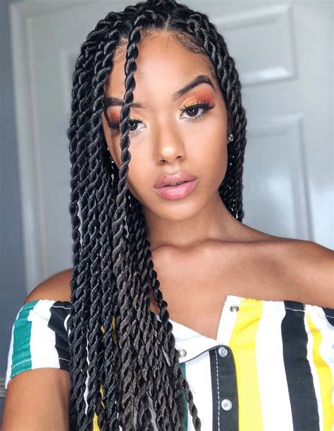 Rope Twist Hairstyles For Natural Hair Blow Dry Two Strand Twist