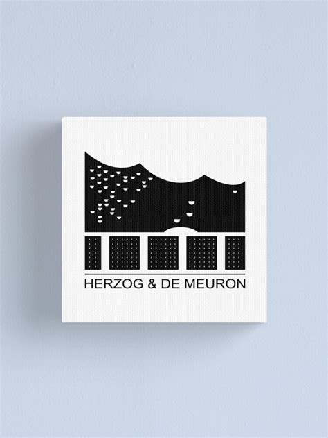 Herzog And De Meuron Logo Elbphilharmonie Canvas Print By